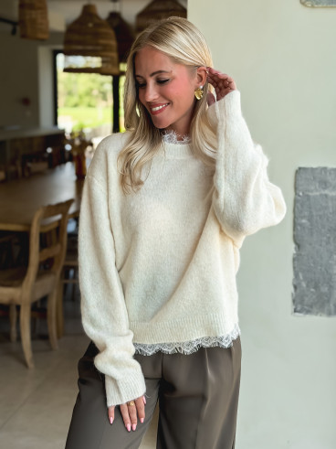Pull Véllana - Beige clair
