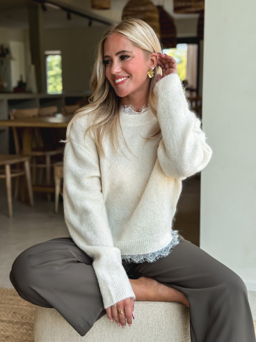 Pull Véllana - Beige clair