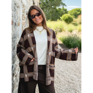 Gilet Zaélia - Camel/Chocolat
