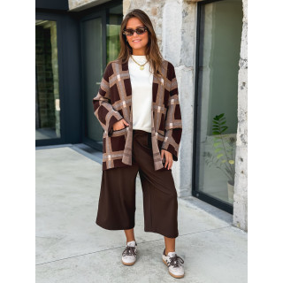 Gilet Zaélia - Camel/Chocolat