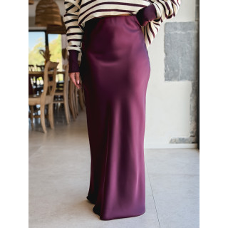 Jupe longue Vaïana - Aubergine