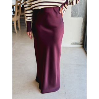 Jupe longue Vaïana - Aubergine
