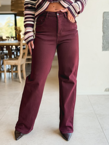 Jeans Amandine - Bordeaux