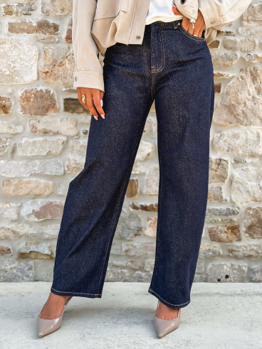 Jeans à paillette Estrella - Bleu foncé