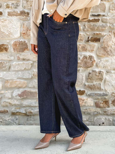 Jeans à paillette Estrella - Bleu foncé