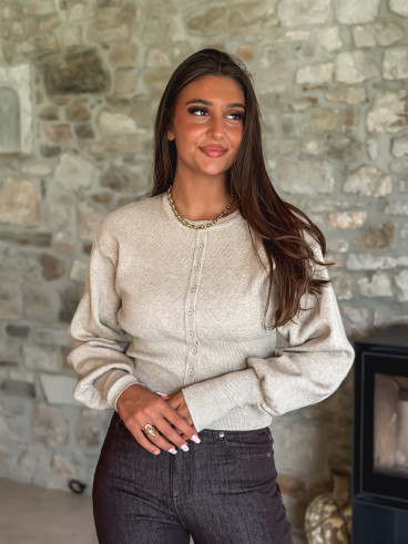 Gilet Olyna - Taupe