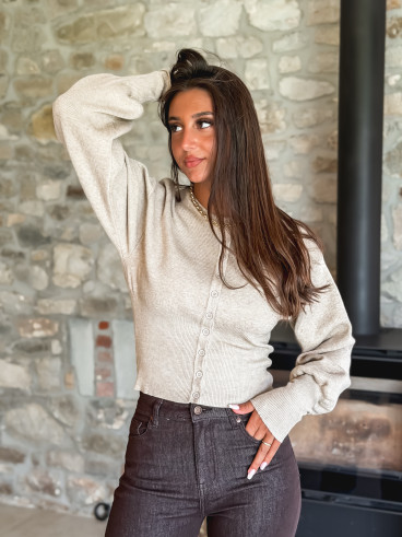 Gilet Olyna - Taupe