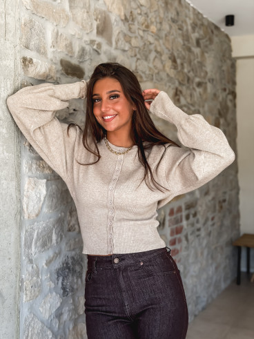 Gilet Olyna - Taupe