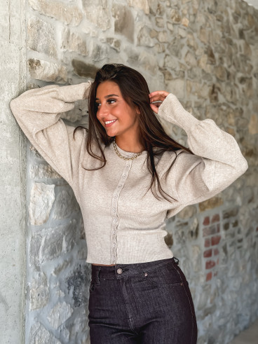 Gilet Olyna - Taupe