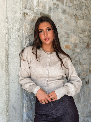Gilet Olyna - Taupe