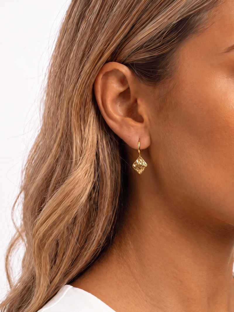 Boucles d'oreilles Sandrine - Dorée