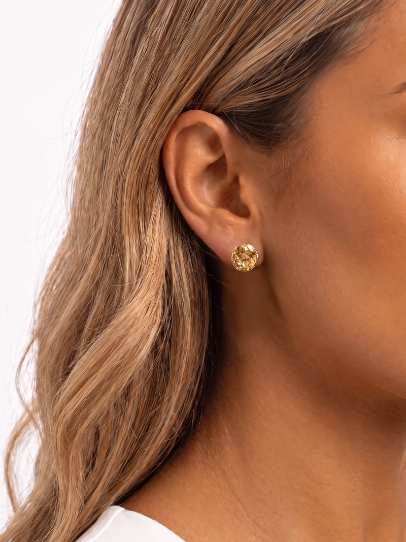 Boucles d'oreilles Rennie - Doré