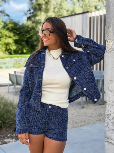 Veste en jeans Melaya - Bleu