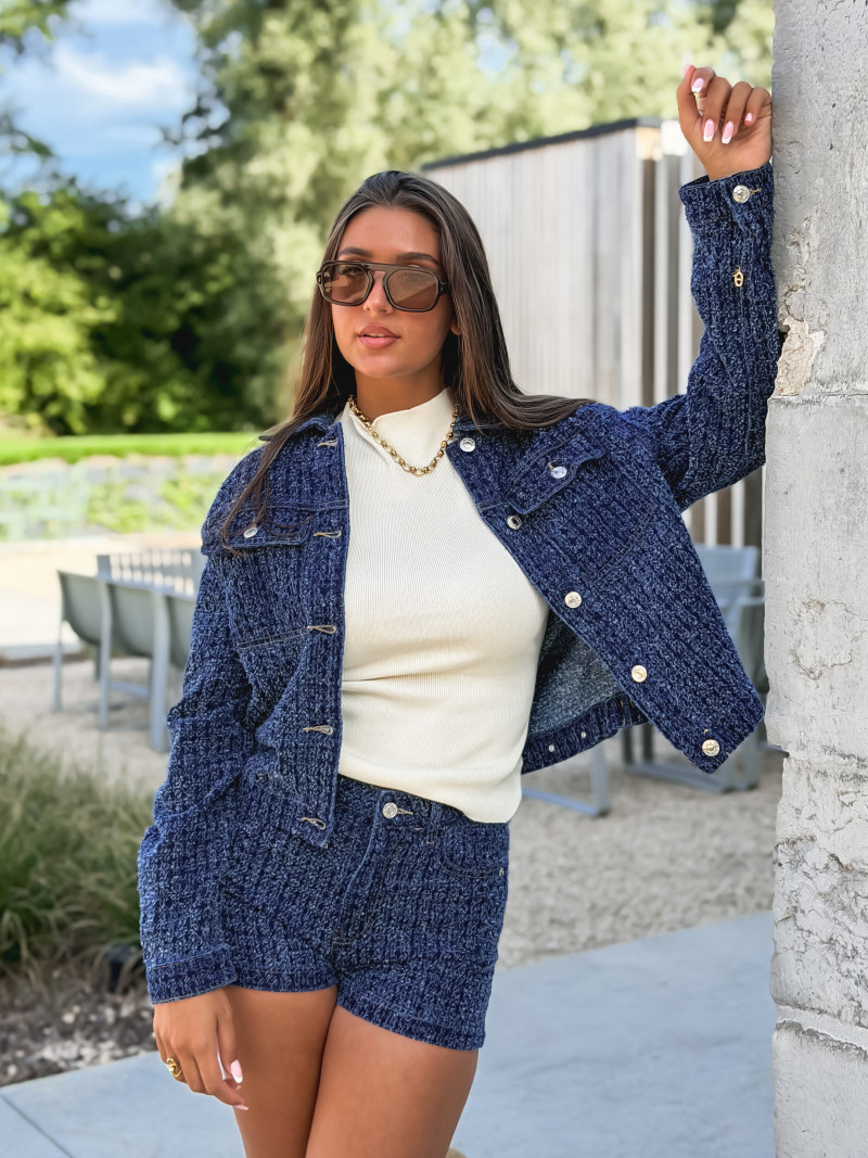 Veste en jeans Melaya - Bleu