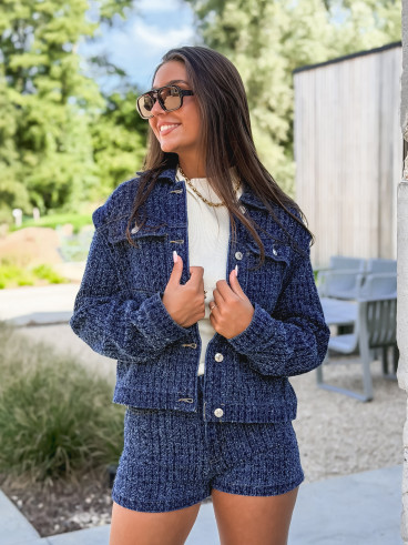 Veste en jeans Melaya - Bleu
