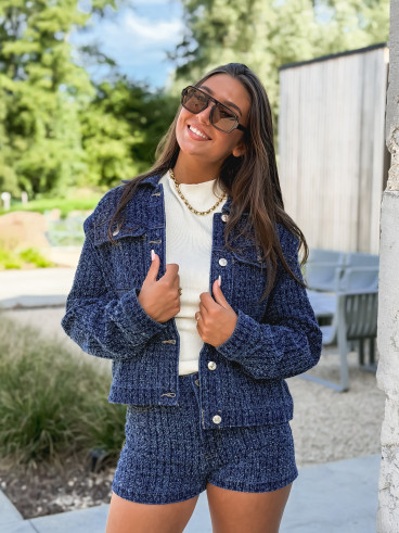 Veste en jeans Melaya - Bleu