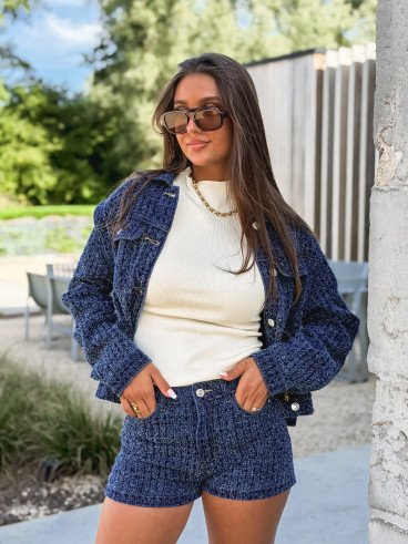 Veste en jeans Melaya - Bleu
