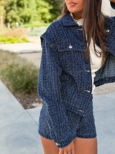 Veste en jeans Melaya - Bleu