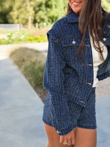 Veste en jeans Melaya - Bleu