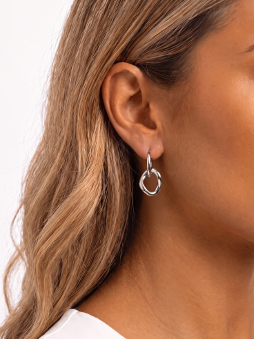 Boucles d'oreilles Louna - Argenté