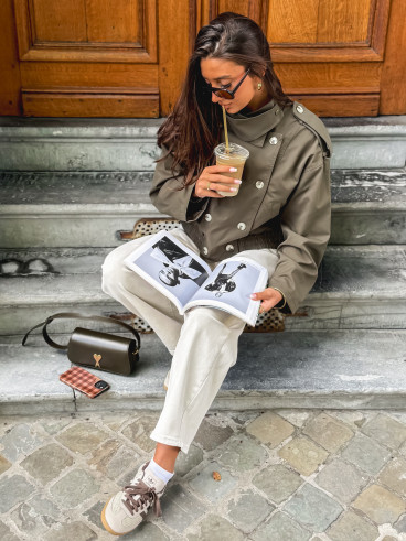 Veste courte Sophie - Kaki