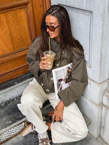 Veste courte Sophie - Kaki