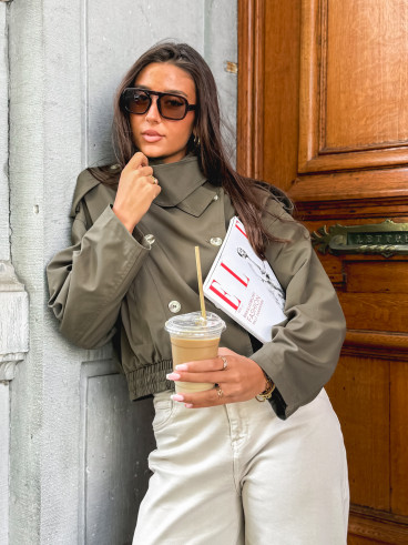 Veste courte Sophie - Kaki