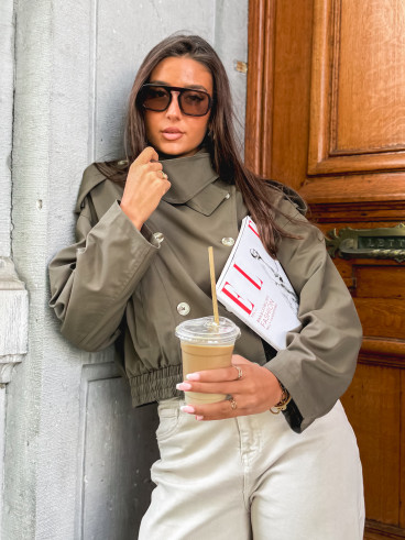 Veste courte Sophie - Kaki