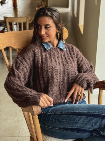 Pull Maylinda - Chocolat Pull Maylinda - Chocolat