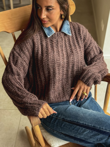 Pull Maylinda - Chocolat Pull Maylinda - Chocolat