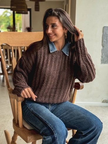 Pull Maylinda - Chocolat Pull Maylinda - Chocolat