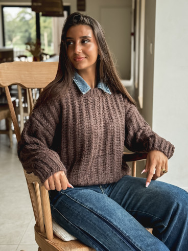 Pull Maylinda - Chocolat Pull Maylinda - Chocolat