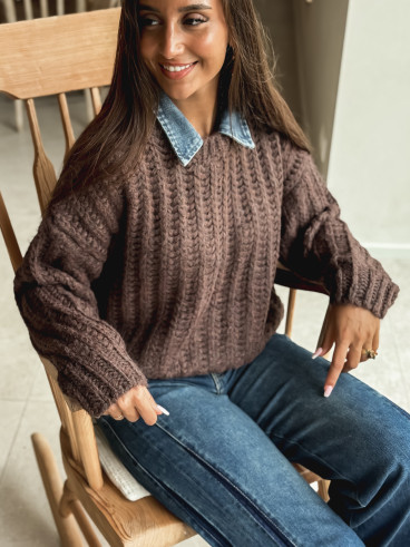 Pull Maylinda - Chocolat Pull Maylinda - Chocolat