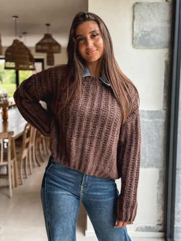 Pull Maylinda - Chocolat Pull Maylinda - Chocolat