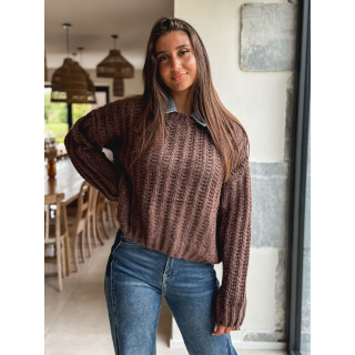 Pull Maylinda - Chocolat