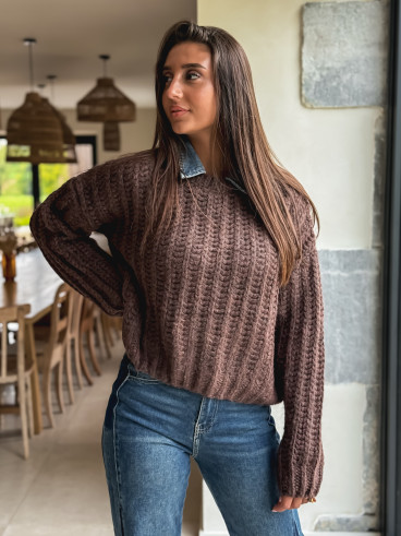 Pull Maylinda - Chocolat Pull Maylinda - Chocolat