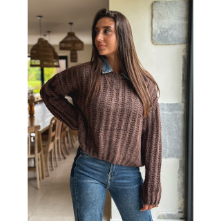 Pull Maylinda - Chocolat