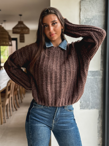 Pull Maylinda - Chocolat