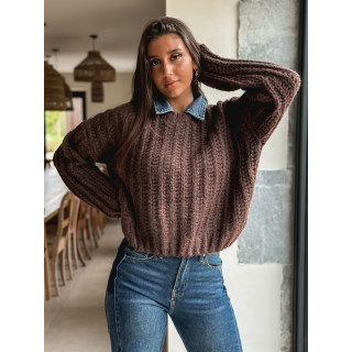 Pull Maylinda - Chocolat