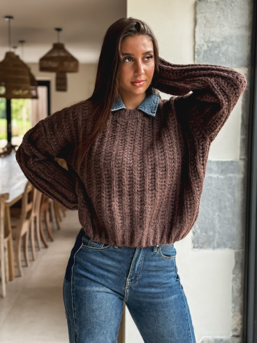 Pull Maylinda - Chocolat Pull Maylinda - Chocolat