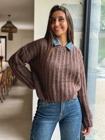 Pull Maylinda - Chocolat Pull Maylinda - Chocolat