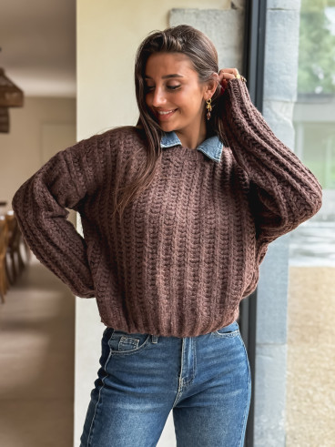 Pull Maylinda - Chocolat Pull Maylinda - Chocolat