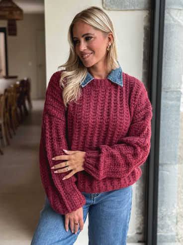 Pull Maylinda - Bordeaux Pull Maylinda - Bordeaux