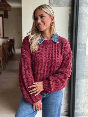 Pull Maylinda - Bordeaux Pull Maylinda - Bordeaux