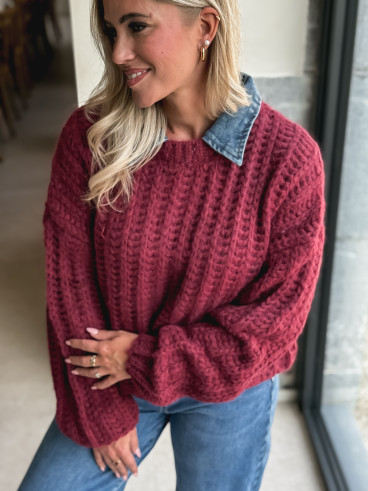 Pull Maylinda - Bordeaux Pull Maylinda - Bordeaux