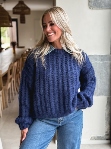 Pull Maylinda - Bleu marine
