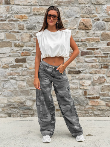 Cargo militaire Laurianna - Gris
