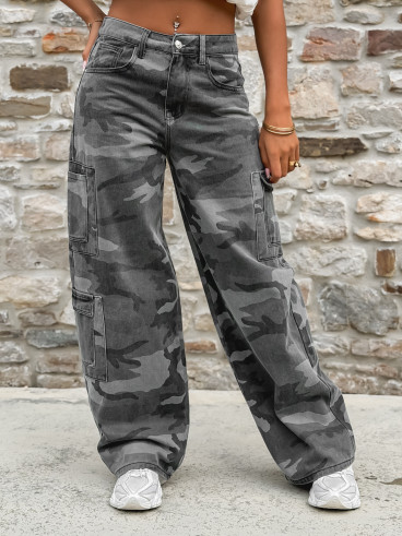 Cargo militaire Laurianna - Gris