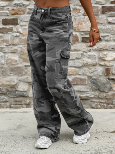 Cargo militaire Laurianna - Gris