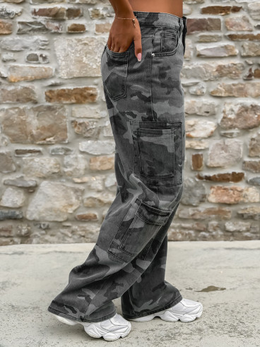 Cargo militaire Laurianna - Gris
